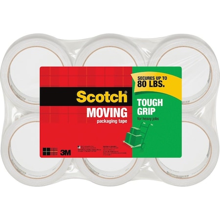 Scotch Packaging Tape, 1.88" x 43.7 yards, 6/PK, Clear 6PK MMM3500406